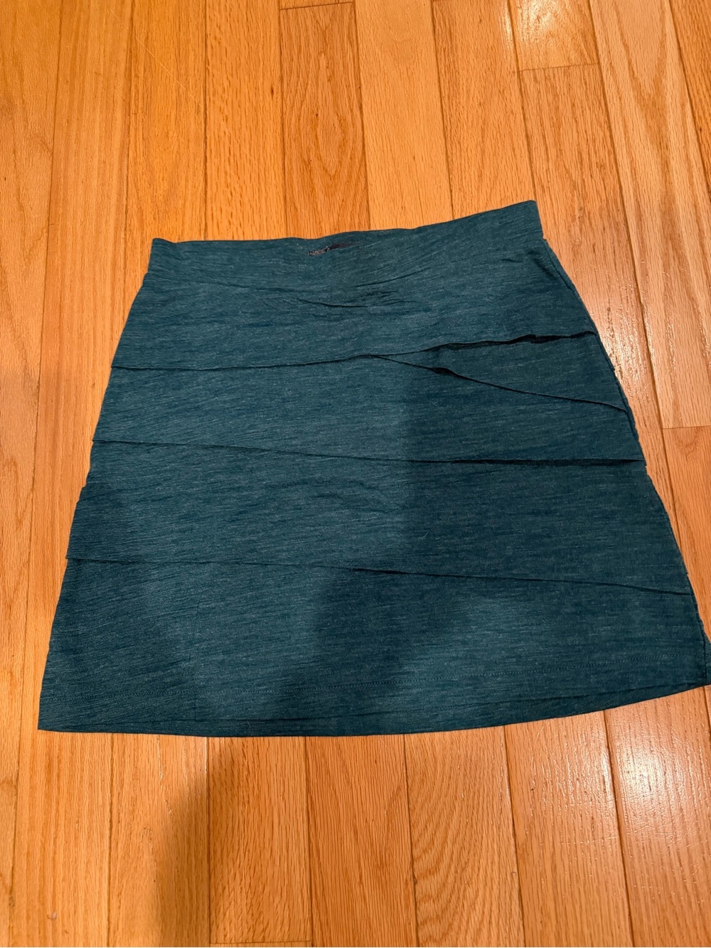 Prana Teal Layered Mini Skirt